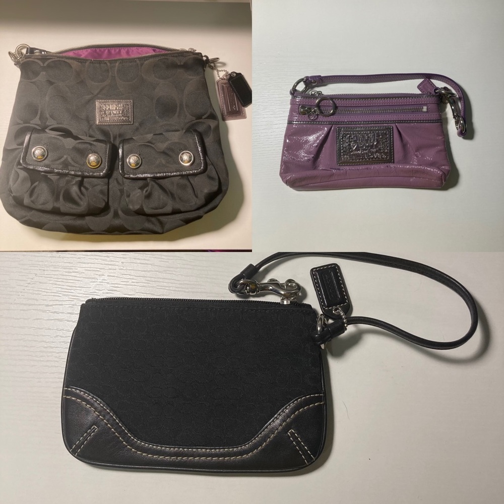 Coach Purse/Wristlets Bundle